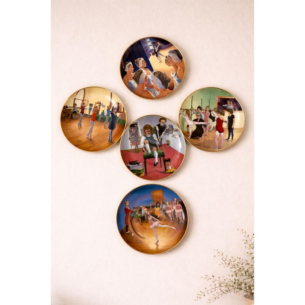 Limited Edition Ballet Collector Plates by Robert Clarke – Set of 5 Decor